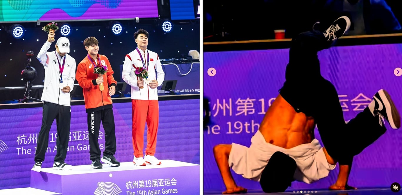 Feature image of Bboy Shigekix Beats out Hong10 at Hangzhou Asian Games, Earns Olympic Spot