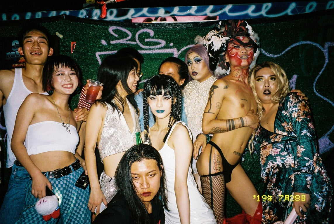 Chengdu underground dance club Funky Town drag night