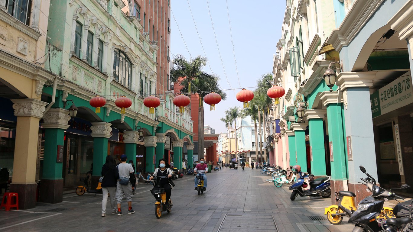 shunde city street guangdong