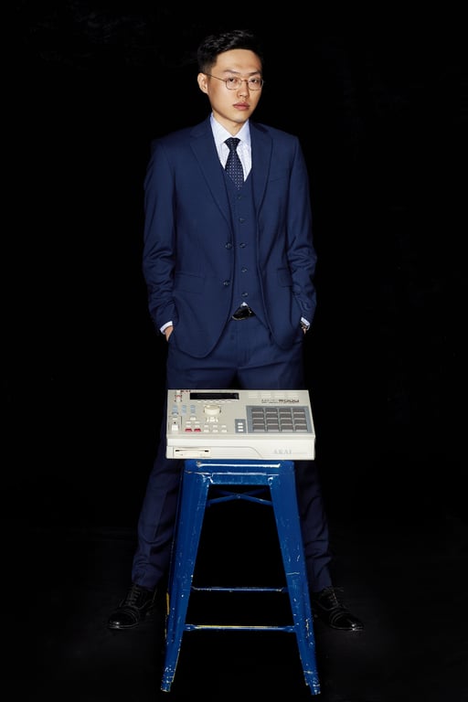 eric zhao zhigong music industry lawyer with his MPC