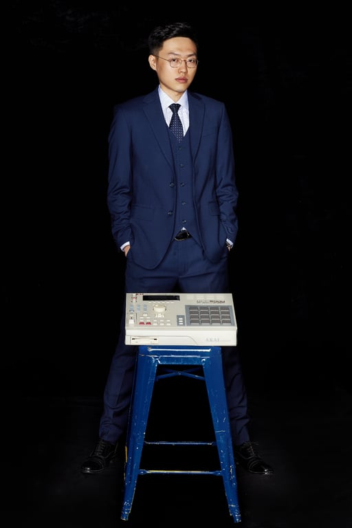 eric zhao zhigong music industry lawyer with his MPC