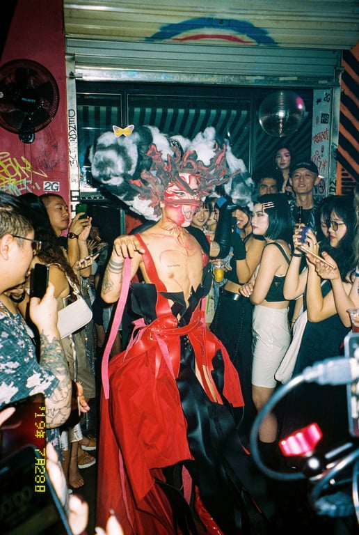 Chengdu underground dance club Funky Town drag night - Lil Butterfly