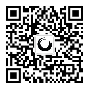 All black QR code to follow RADII on WeChat