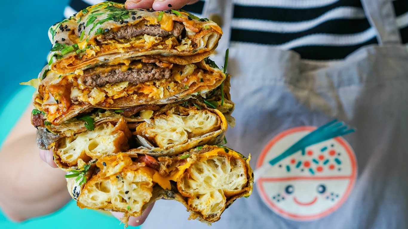 cheeseburger youtiao jianbing australia