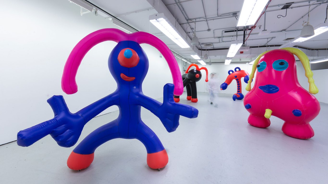 Inflatable art pieces designed by Kalman Pool