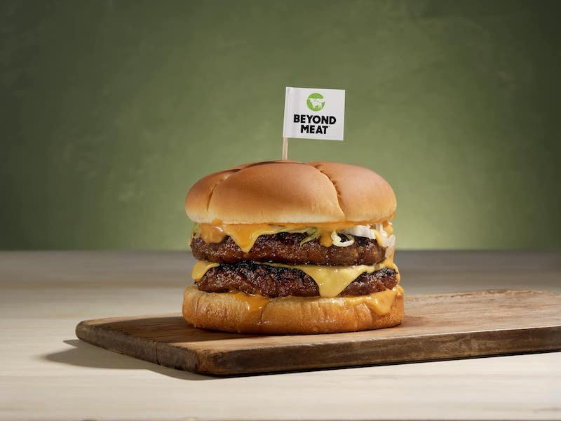 a beyond meat plant-based burger