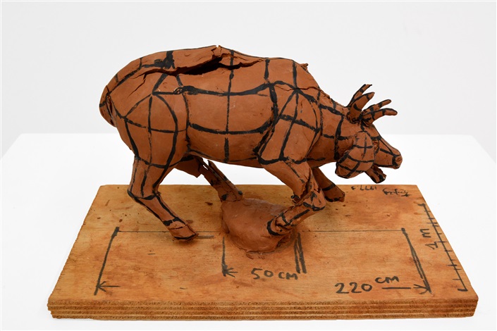 Huang Yong Ping Maquette for the 1999 Venice Biennale, Pavilion of France, One Man Nine Animals, Figure 1, 1999 from Ethan Cohen New York