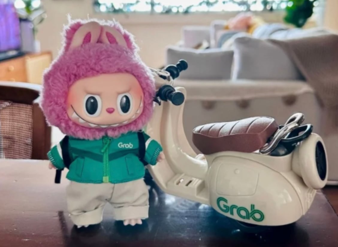 Feature image of Grab Launches Mini Delivery Uniforms For Labubu Toys