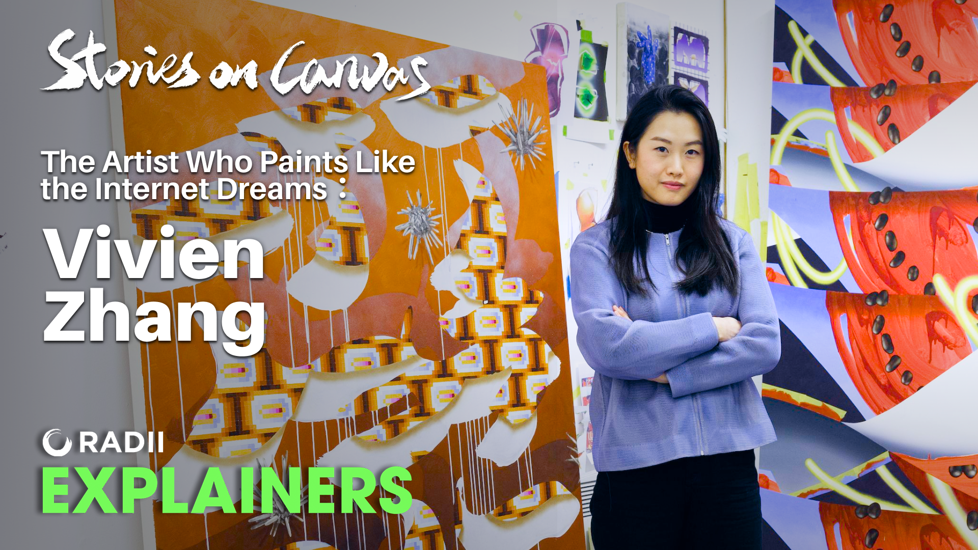 Feature image of The Artist Who Paints Like the Internet Dreams: Vivien Zhang