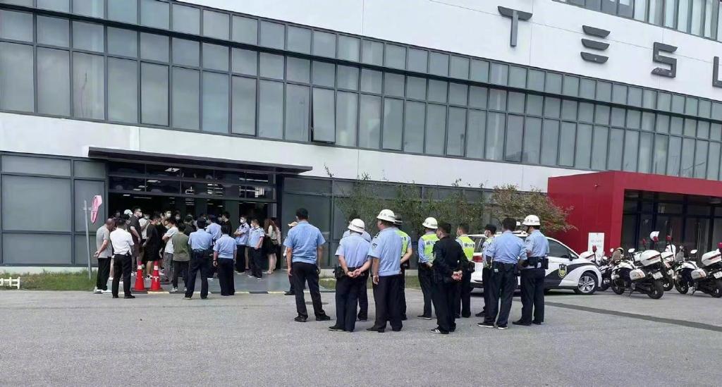 police at protest