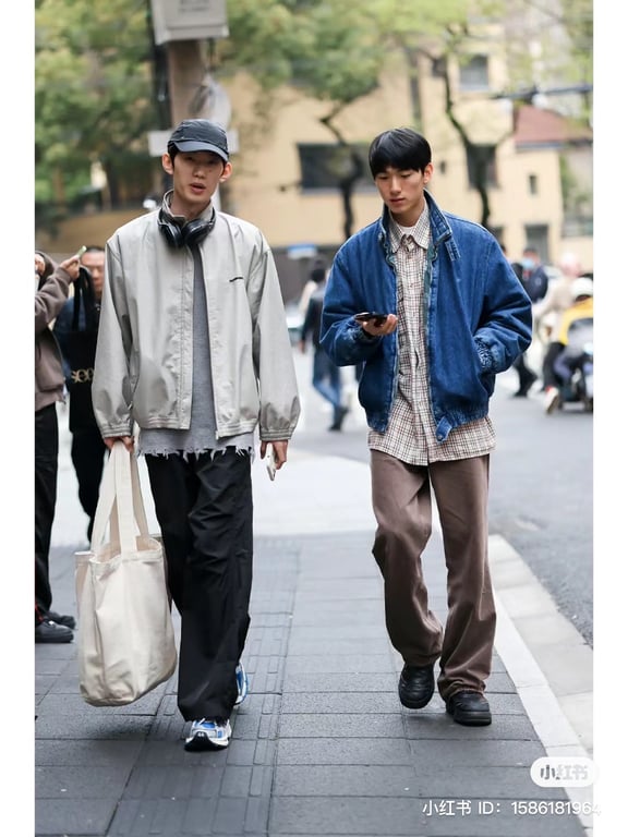 Men's street fashion Xiaohongshu