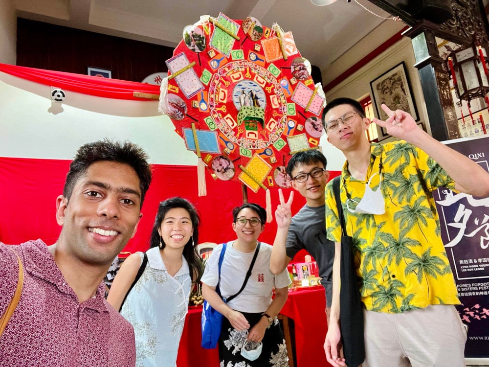 MCR Discord server members meet up at Kong Chow Wui Koon in Singapore for the Seven Sisters Festival exhibition