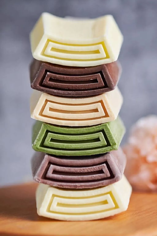 Chicecream popsicles that are shaped like Chinese roof tiles. Image via Weibo