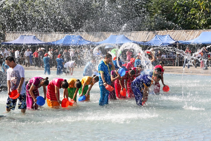 water sprinkling festival