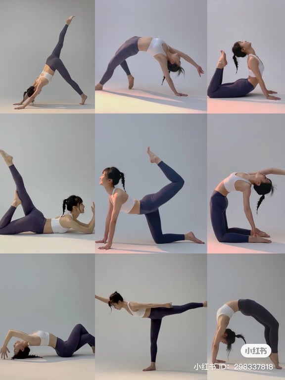 Woman practicing yoga