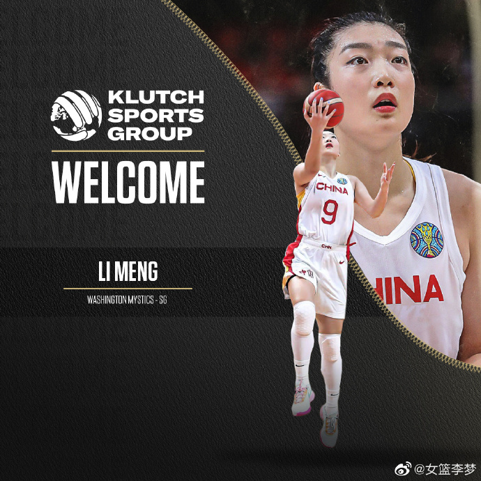 li meng signing announcement with washington mystics