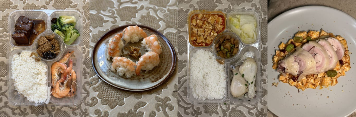 Chinese food, quarantine meals, China quarantine