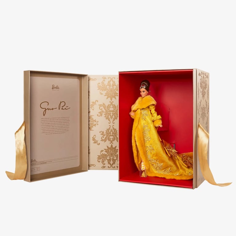 guo pei barbie in box