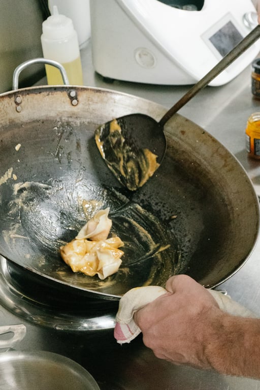 Salted egg yolk wok