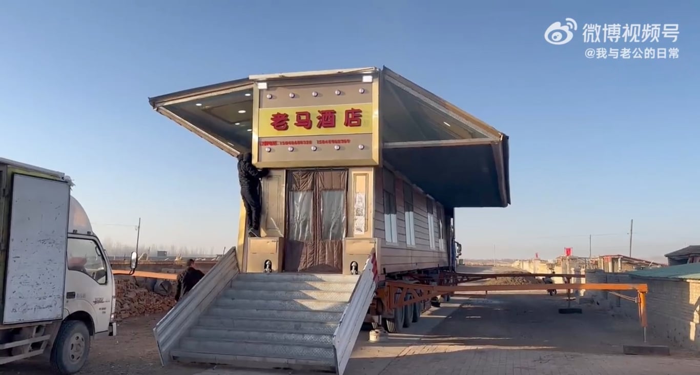 mobile banquet hall, chinese banquets, rural China