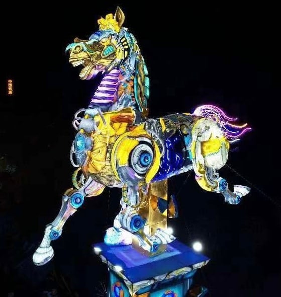 The Flying Horse of Gansu in mechanized armor. Image via Wangyi.
