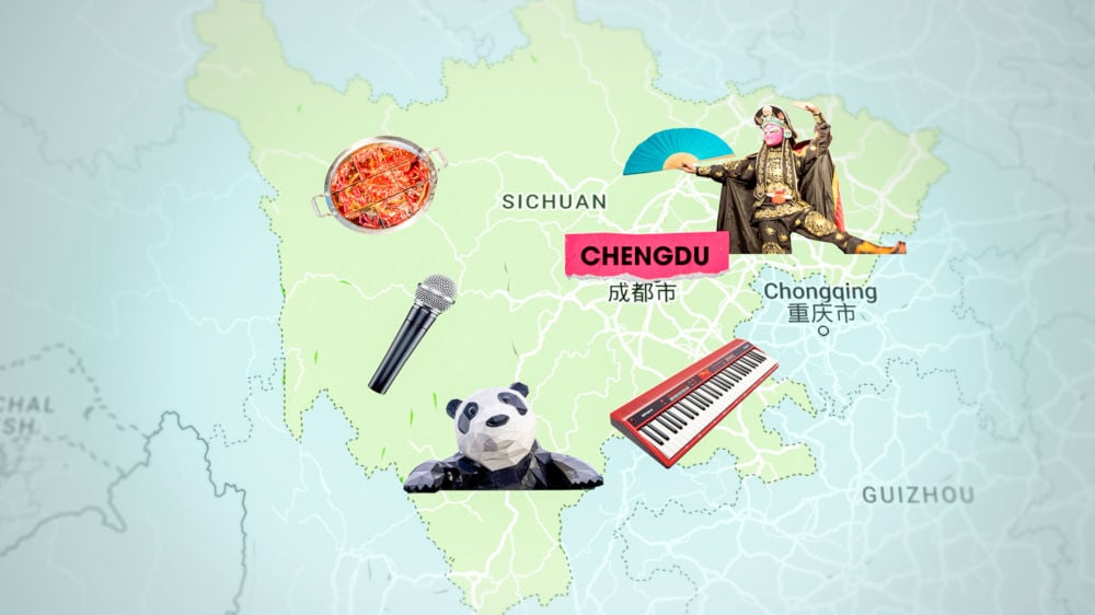 map of chengdu sichuan
