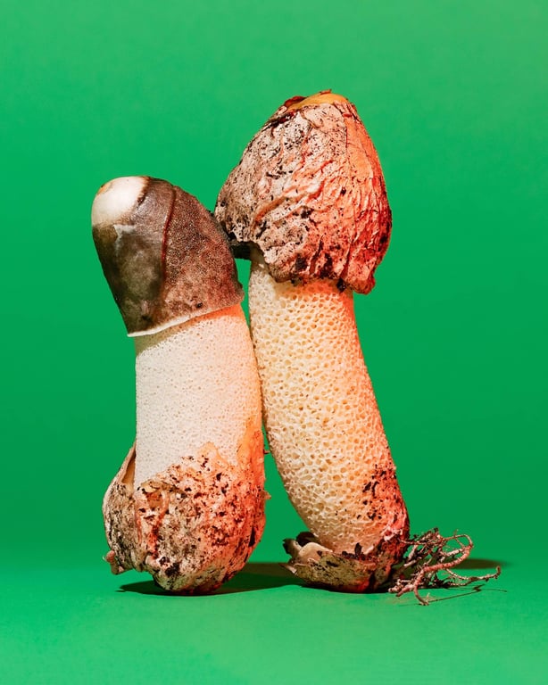 Bamboo fungus or stinkhorn mushroom by Phyllis Ma