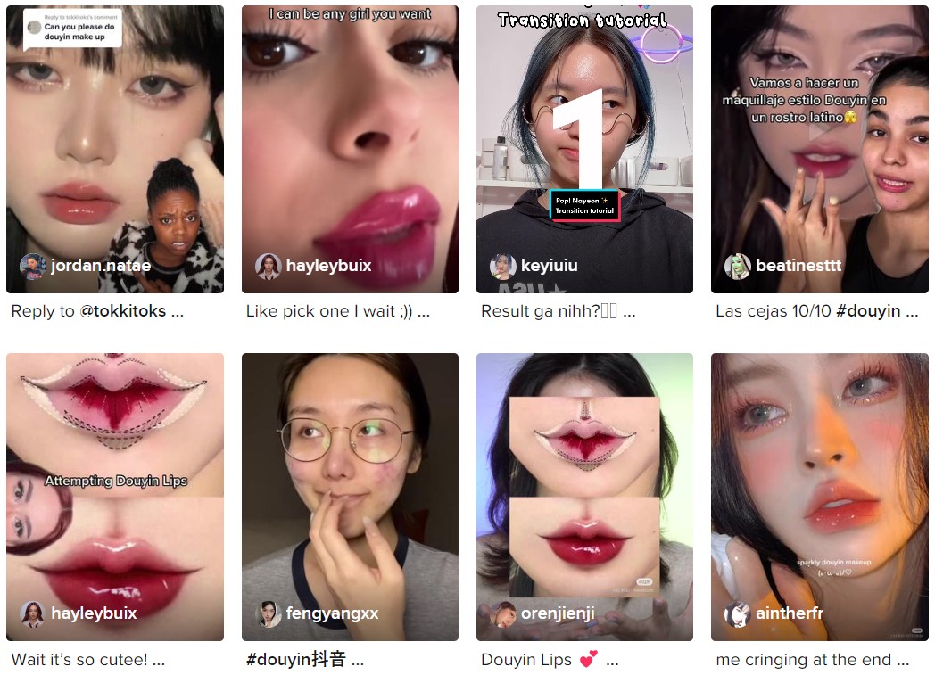 How Douyin Makeup Took Over TikTok — See Videos