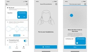 Setare de Personalizare a Sunetului Sennheiser în aplicația Smart Control