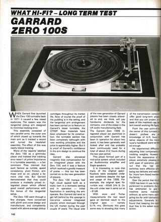 Testul pick-up-ului Garrard Zero 100S din octombrie 1976 în What Hi-Fi?