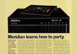 Pagină din revista What Hi-Fi? cu Meridian 508.24