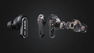 Diagramă explodată a căștilor AKG N5 Hybrid negre