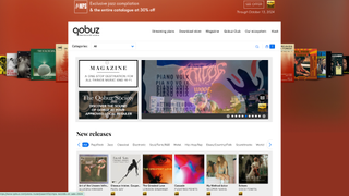 Capturi de ecran ale Qobuz pe desktop