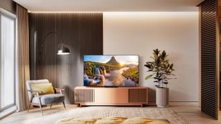 Un televizor într-un decor modern de living