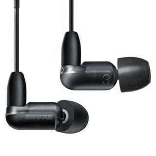 Shure Aonic 3 pe un fundal alb