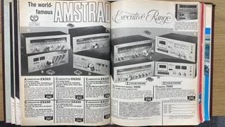 Reclamă What Hi-Fi? pentru Amstrad de la începutul anilor '80