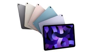 Fiecare culoare de iPad într-o aranjare tip evantai