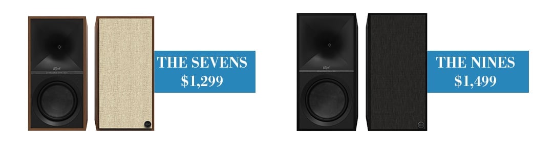 Imagine cu monitoare active Klipsch The Sevens și The Nines