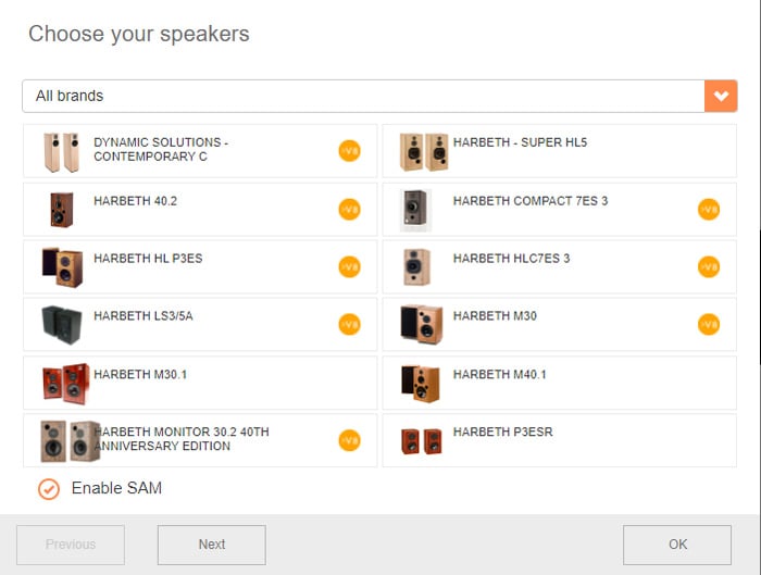 Choose your speakers image
