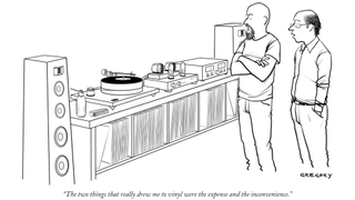Caricatură The New Yorker despre vinil și pick-up-uri