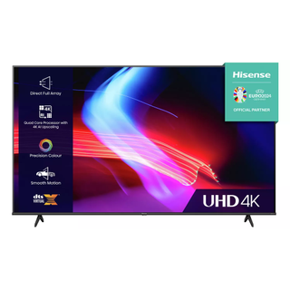 Televizorul Hisense 43A6KTUK pe un fundal alb