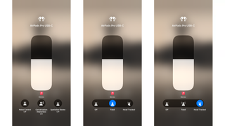 Setări Apple Spatial Audio cu AirPods Pro