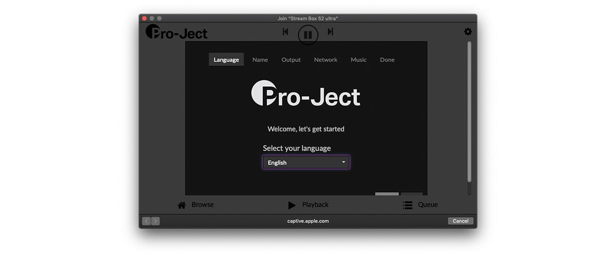 Ecran de bun venit Pro-Ject Streambox S2 Ultra