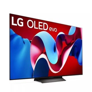 LG OLED65C4 OLED TV pe un fundal alb