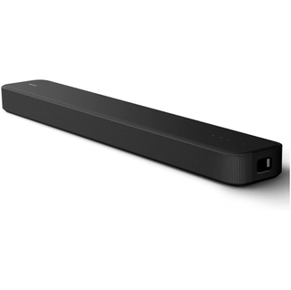 O soundbar Sony HT-S2000 neagră pe un fundal alb.