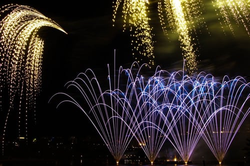 fireworks in the sky