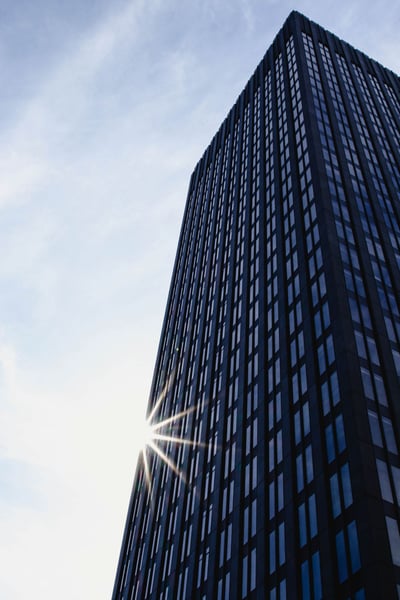 a low angle view of a tall building