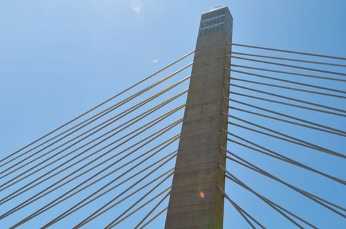 a bridge with cables