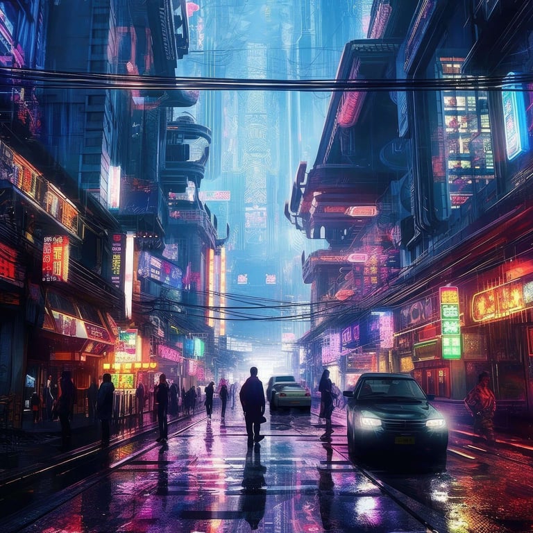 Cyberpunk Futuristic City