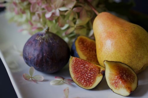 a close up of fruit